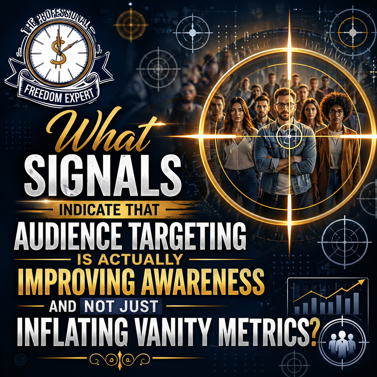What signals indicate that audience targeting is actually improving awareness and not just inflating vanity metrics? (Explained)